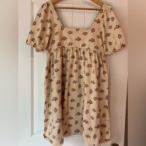 Rylee + Cru Cream Floral Dress